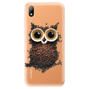 Odolné silikónové puzdro iSaprio - Owl And Coffee - Huawei Y5 2019