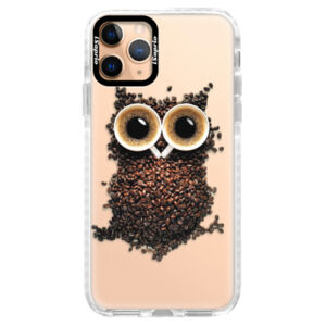 Silikónové puzdro Bumper iSaprio - Owl And Coffee - iPhone 11 Pro