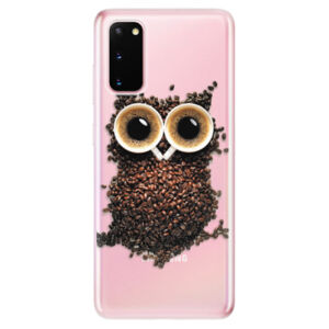 Odolné silikónové puzdro iSaprio - Owl And Coffee - Samsung Galaxy S20