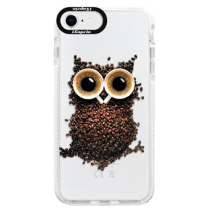 Silikónové puzdro Bumper iSaprio - Owl And Coffee - iPhone SE 2020