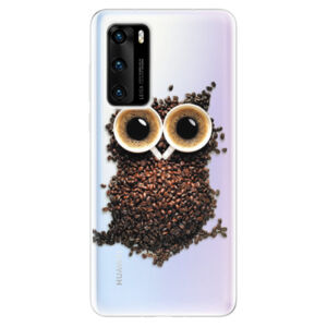 Odolné silikónové puzdro iSaprio - Owl And Coffee - Huawei P40