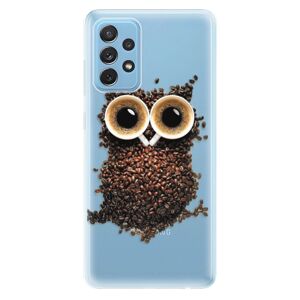Odolné silikónové puzdro iSaprio - Owl And Coffee - Samsung Galaxy A72