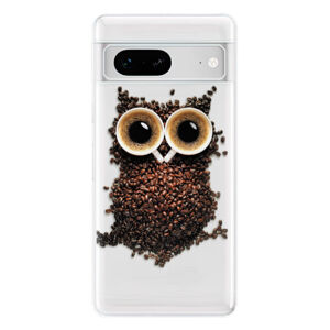 Odolné silikónové puzdro iSaprio - Owl And Coffee - Google Pixel 7 5G