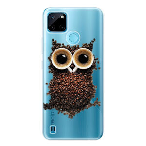 Odolné silikónové puzdro iSaprio - Owl And Coffee - Realme C21Y / C25Y