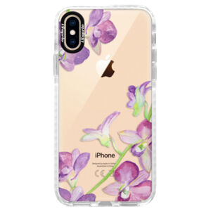 Silikónové púzdro Bumper iSaprio - Purple Orchid - iPhone XS