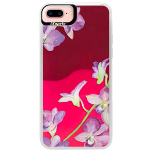 Neónové púzdro Pink iSaprio - Purple Orchid - iPhone 7 Plus
