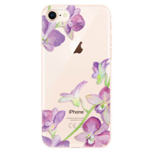 Odolné silikónové puzdro iSaprio - Purple Orchid - iPhone 8