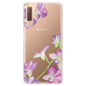 Odolné silikónové puzdro iSaprio - Purple Orchid - Samsung Galaxy A7 (2018)