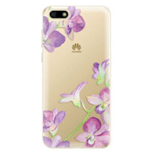 Odolné silikónové puzdro iSaprio - Purple Orchid - Huawei Y5 2018