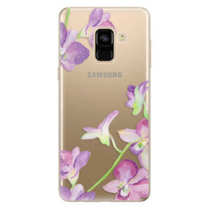 Odolné silikónové puzdro iSaprio - Purple Orchid - Samsung Galaxy A8 2018