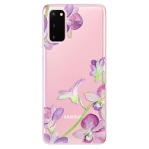 Odolné silikónové puzdro iSaprio - Purple Orchid - Samsung Galaxy S20