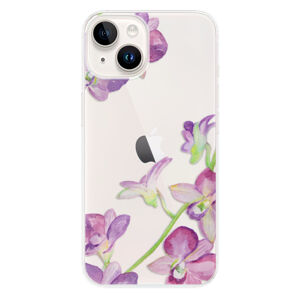 Odolné silikónové puzdro iSaprio - Purple Orchid - iPhone 15