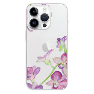 Odolné silikónové puzdro iSaprio - Purple Orchid - iPhone 15 Pro