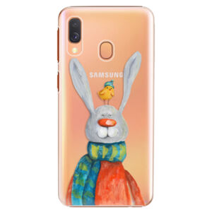 Plastové puzdro iSaprio - Rabbit And Bird - Samsung Galaxy A40