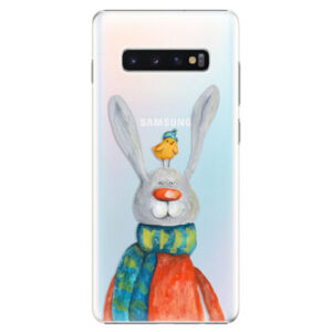 Plastové puzdro iSaprio - Rabbit And Bird - Samsung Galaxy S10+