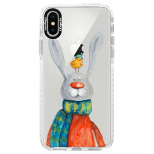 Silikónové púzdro Bumper iSaprio - Rabbit And Bird - iPhone X