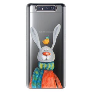 Odolné silikónové puzdro iSaprio - Rabbit And Bird - Samsung Galaxy A80
