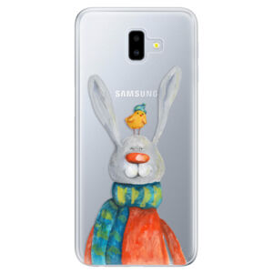 Odolné silikónové puzdro iSaprio - Rabbit And Bird - Samsung Galaxy J6+