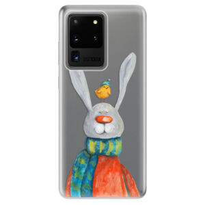 Odolné silikónové puzdro iSaprio - Rabbit And Bird - Samsung Galaxy S20 Ultra