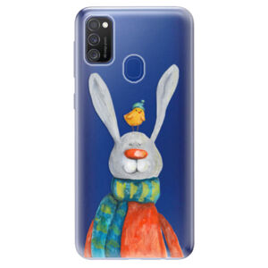 Odolné silikónové puzdro iSaprio - Rabbit And Bird - Samsung Galaxy M21