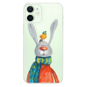 Odolné silikónové puzdro iSaprio - Rabbit And Bird - iPhone 12 mini