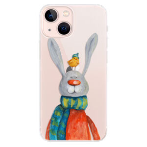 Odolné silikónové puzdro iSaprio - Rabbit And Bird - iPhone 13 mini