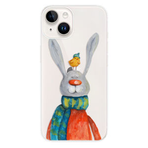 Odolné silikónové puzdro iSaprio - Rabbit And Bird - iPhone 15