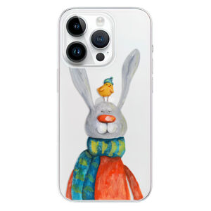 Odolné silikónové puzdro iSaprio - Rabbit And Bird - iPhone 15 Pro