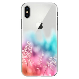 Plastové puzdro iSaprio - Rainbow Grass - iPhone X