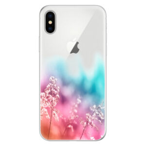 Silikónové puzdro iSaprio - Rainbow Grass - iPhone X