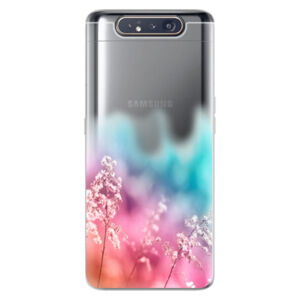 Odolné silikónové puzdro iSaprio - Rainbow Grass - Samsung Galaxy A80