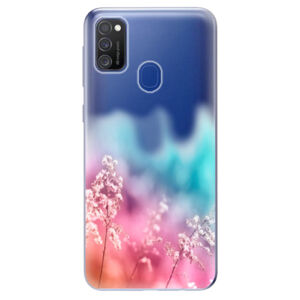 Odolné silikónové puzdro iSaprio - Rainbow Grass - Samsung Galaxy M21