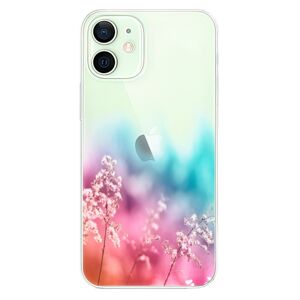 Odolné silikónové puzdro iSaprio - Rainbow Grass - iPhone 12 mini