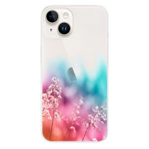 Odolné silikónové puzdro iSaprio - Rainbow Grass - iPhone 15