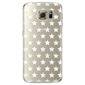 Plastové puzdro iSaprio - Stars Pattern - white - Samsung Galaxy S6 Edge