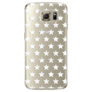 Plastové puzdro iSaprio - Stars Pattern - white - Samsung Galaxy S6 Edge Plus