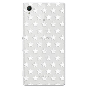 Plastové puzdro iSaprio - Stars Pattern - white - Sony Xperia Z1