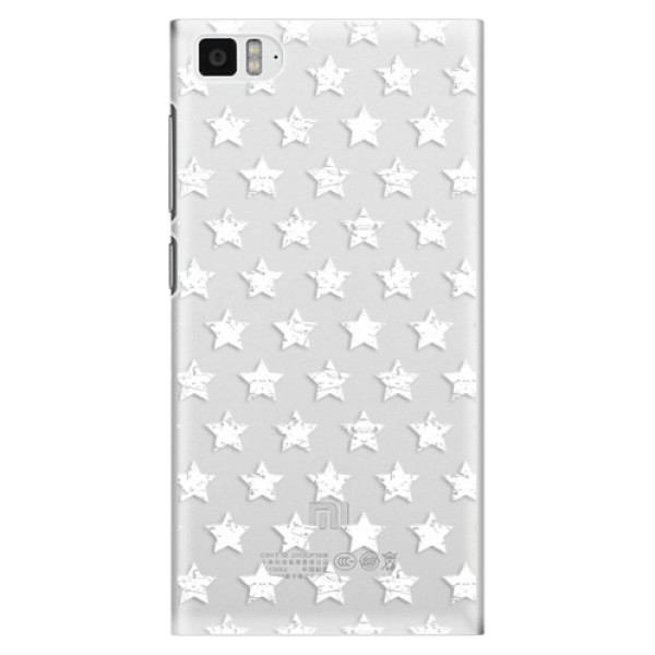 Plastové puzdro iSaprio - Stars Pattern - white - Xiaomi Mi3