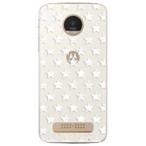 Plastové puzdro iSaprio - Stars Pattern - white - Lenovo Moto Z Play