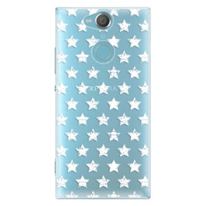 Plastové puzdro iSaprio - Stars Pattern - white - Sony Xperia XA2