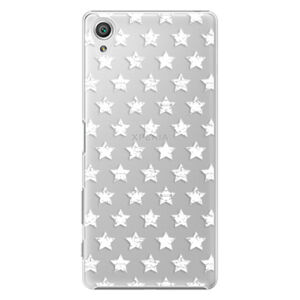 Plastové puzdro iSaprio - Stars Pattern - white - Sony Xperia X
