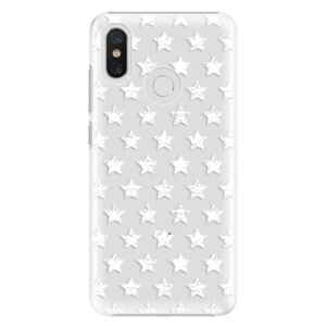 Plastové puzdro iSaprio - Stars Pattern - white - Xiaomi Mi 8