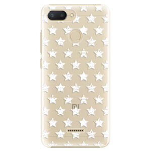 Plastové puzdro iSaprio - Stars Pattern - white - Xiaomi Redmi 6