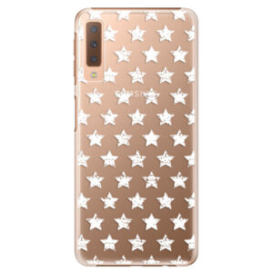 Plastové puzdro iSaprio - Stars Pattern - white - Samsung Galaxy A7 (2018)