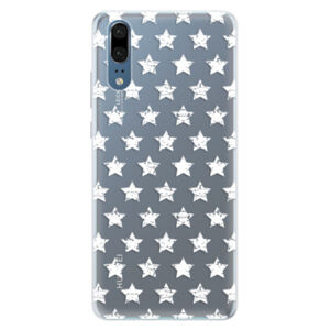 Silikónové puzdro iSaprio - Stars Pattern - white - Huawei P20