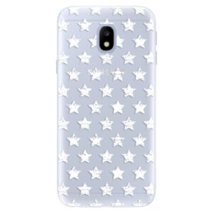 Silikónové puzdro iSaprio - Stars Pattern - white - Samsung Galaxy J3 2017
