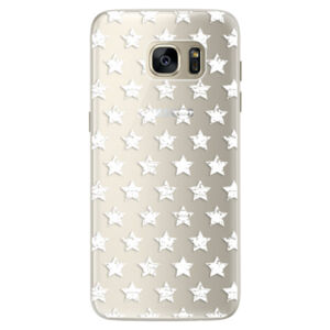 Silikónové puzdro iSaprio - Stars Pattern - white - Samsung Galaxy S7