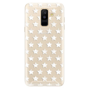 Silikónové puzdro iSaprio - Stars Pattern - white - Samsung Galaxy A6+