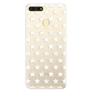 Silikónové puzdro iSaprio - Stars Pattern - white - Huawei Honor 7A