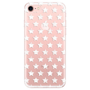 Odolné silikónové puzdro iSaprio - Stars Pattern - white - iPhone 7
